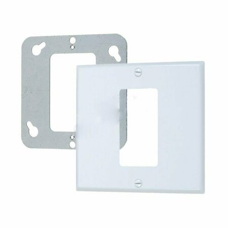 AMERICAN IMAGINATIONS Square White Electrical Switch Plate Plastic AI-36828